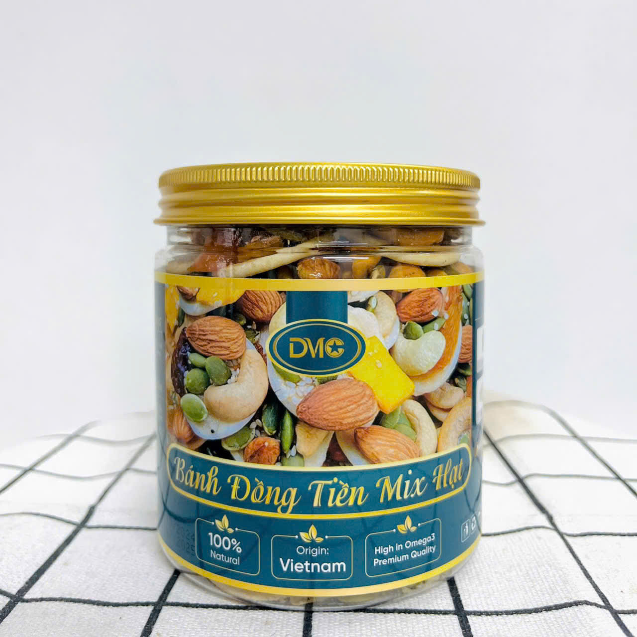 Bánh Đồng Xu Mix Hạt Dinh Dưỡng DMC Ròn Rụm Giàu Dinh Dưỡng 280 Gram