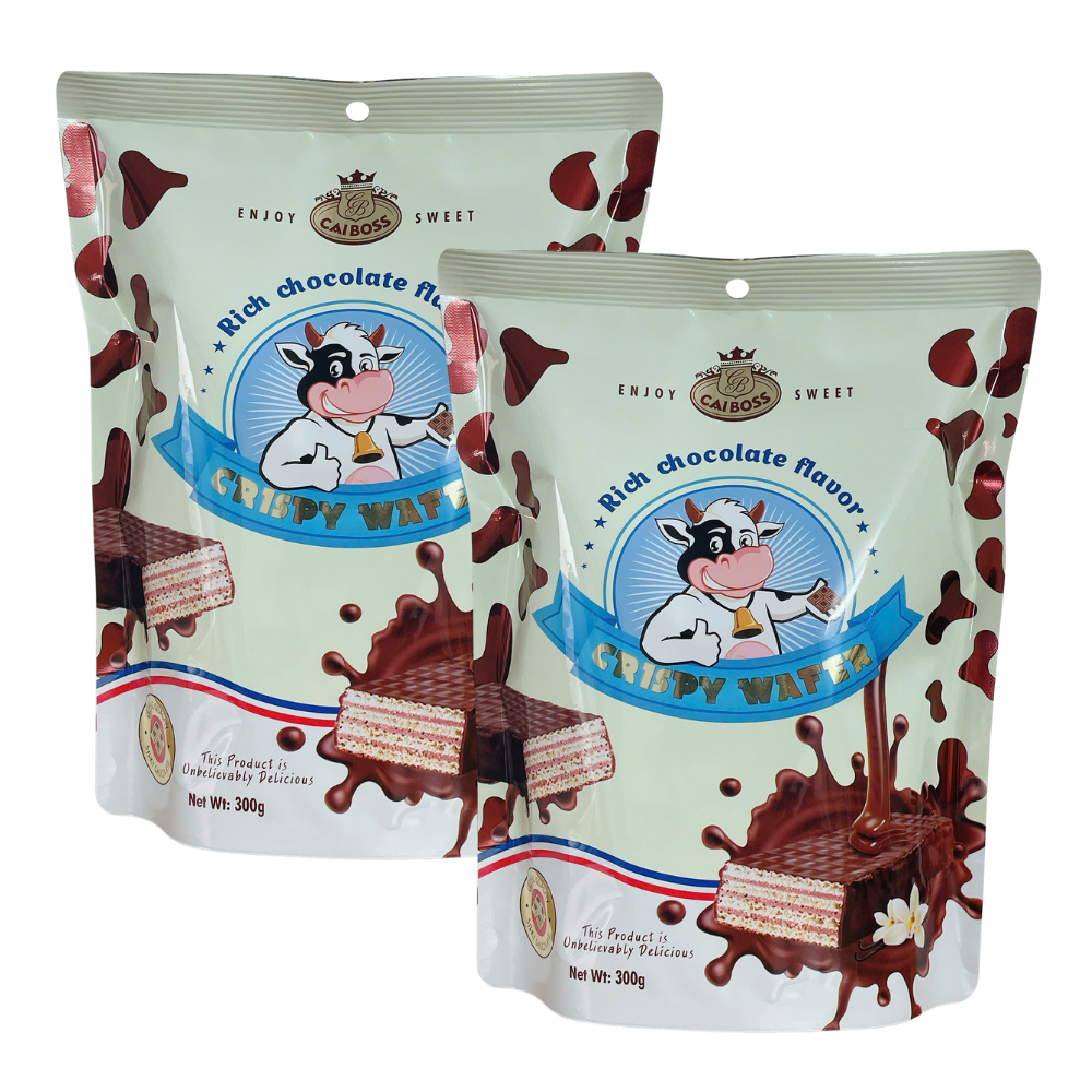 Bánh Kẹp Kem Socola Xốp Bò Gói 300G