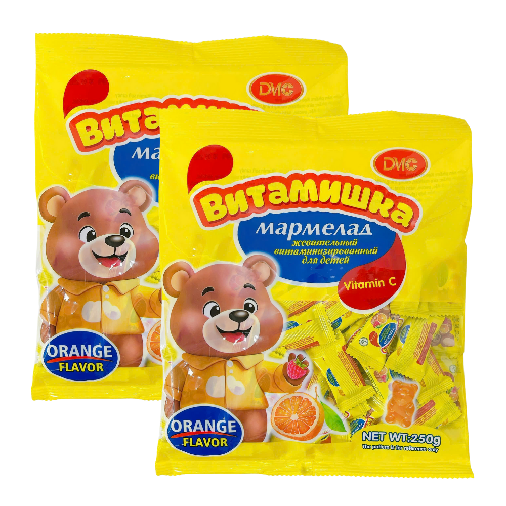 Kẹo Dẻo Gấu Vitamin C Hương Trái Cây Gói 250 gram