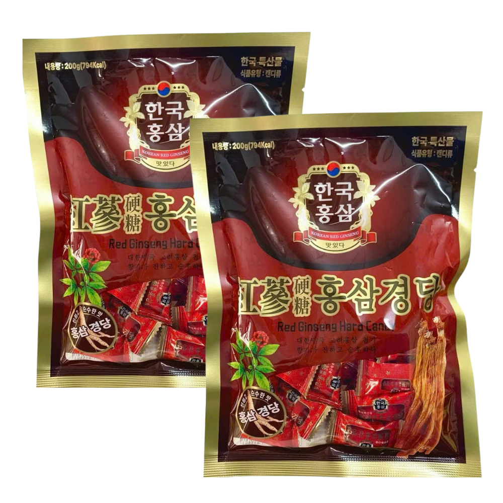 Kẹo Sâm Tinh Chất Hồng Sâm Gói 200G