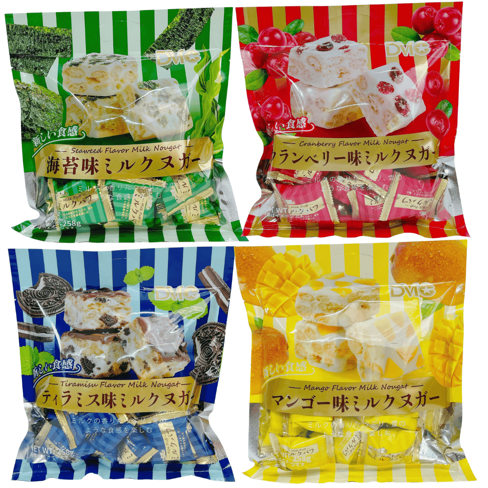 Bánh Sữa Nougat DMC Gói 258G Nhiều Hương Vị