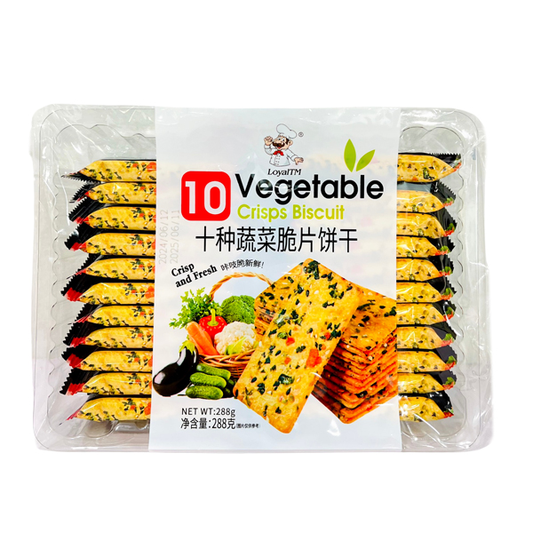 Bánh quy rau củ 10 vị gói 288gram